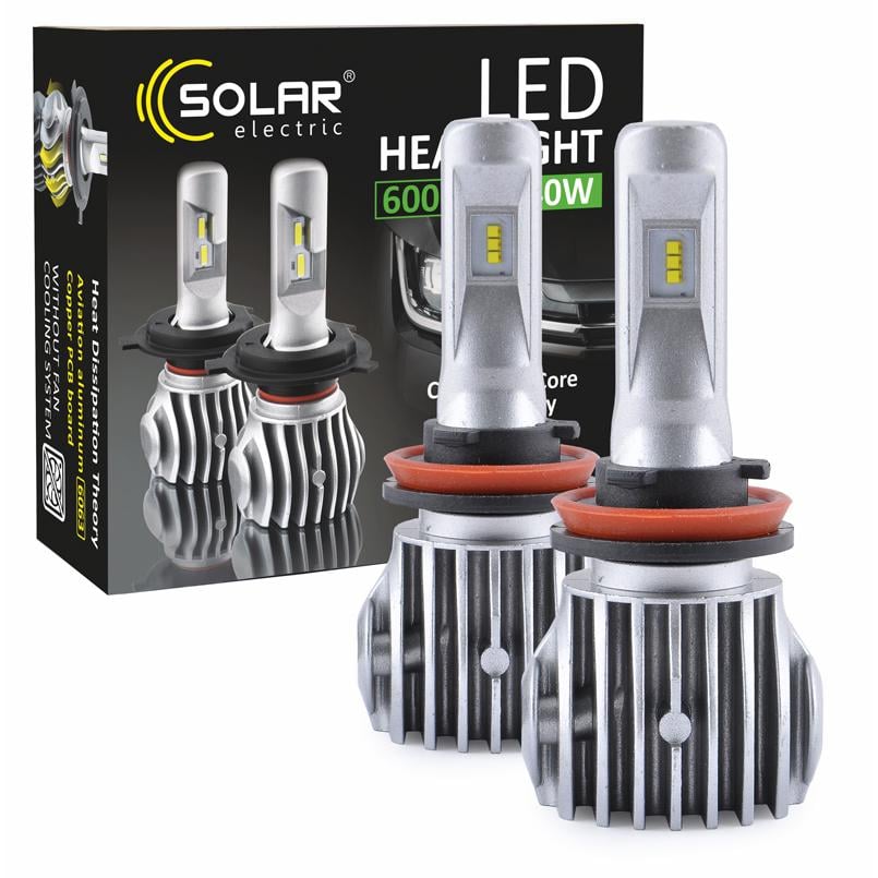 Автолампа LED Solar H11 12/24V 6500K 6000Lm 50W Cree Chip