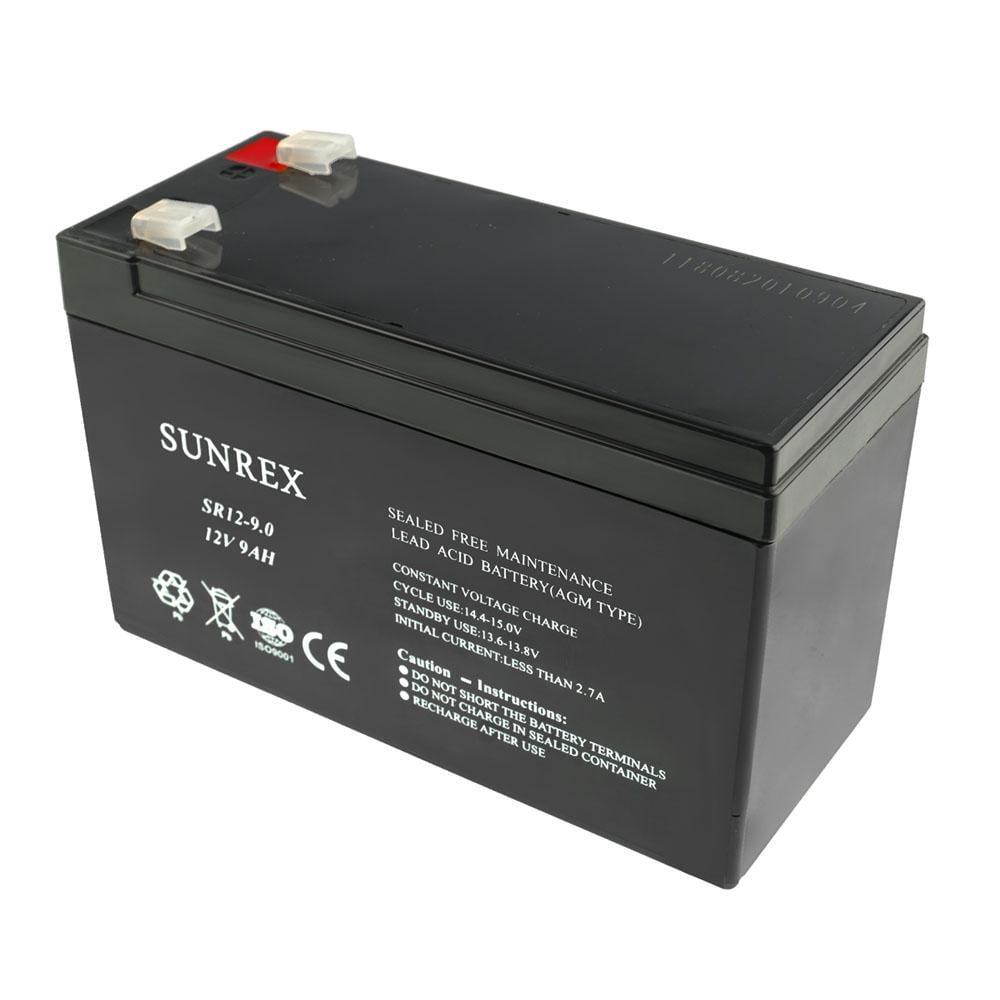 Акумуляторна батарея для ДБЖ Sunrex SR12-9 AGM 12V 9 Ah 2,44 кг 151х65х94 мм (159998)