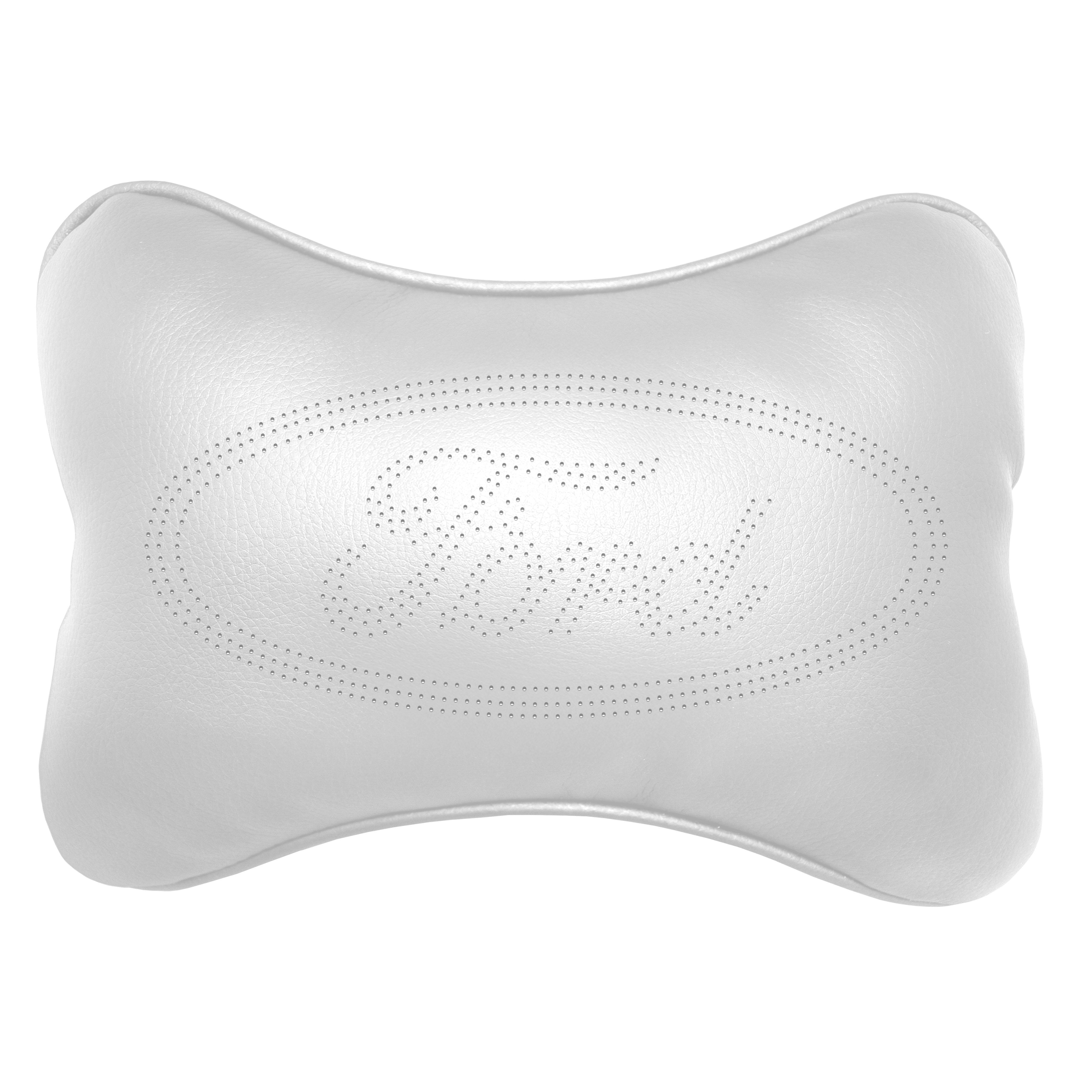 Подушка автомобильная Avtolife Ford для шеи из экокожи Белый (AVT-LWH-10) - фото 1 Подушка автомобильная Avtolife Ford для шеи из экокожи Белый (AVT-LWH-10) - фото 1