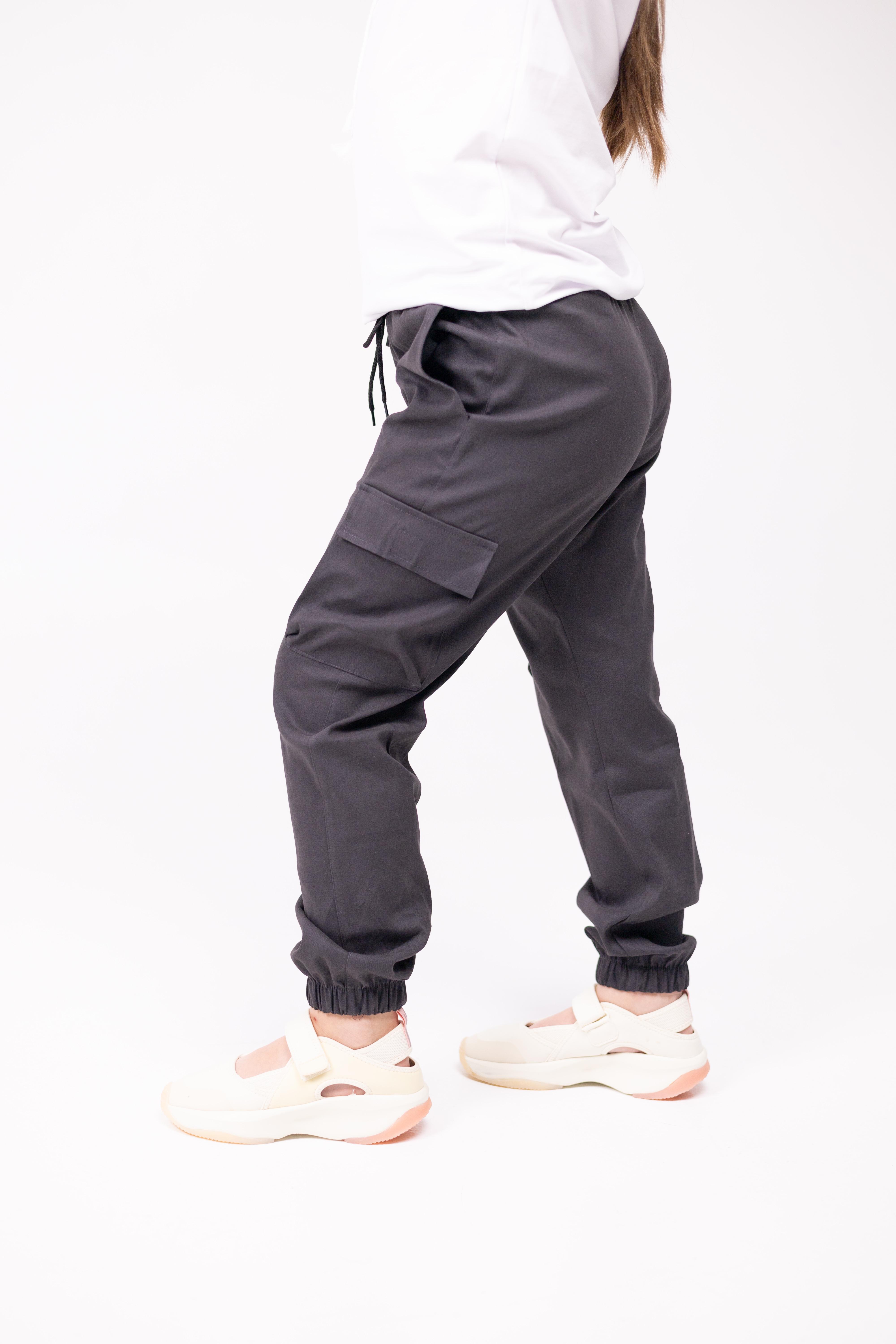 Джогеры детские на девочку демисезонные р. 122 Графитовый (джграфит-122д2) - фото 2 Джогеры детские на девочку демисезонные р. 122 Графитовый (джграфит-122д2) - фото 2