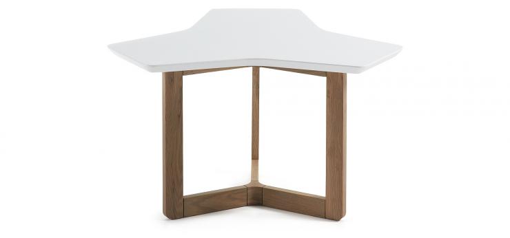 Кофейный стол LaForma TRIANGLE 76х45 см Белый (C315L05)