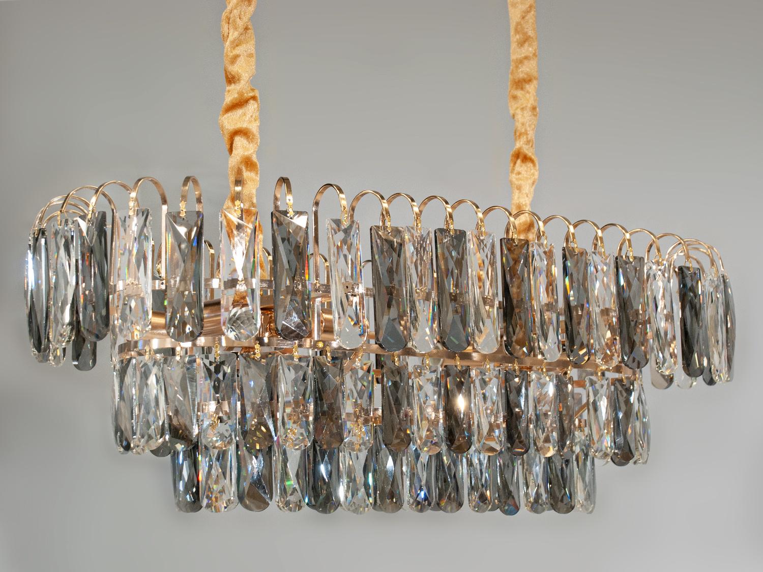 Кришталева люстра овальної форми (1045) - фото 2 Кришталева люстра овальної форми (1045) - фото 2