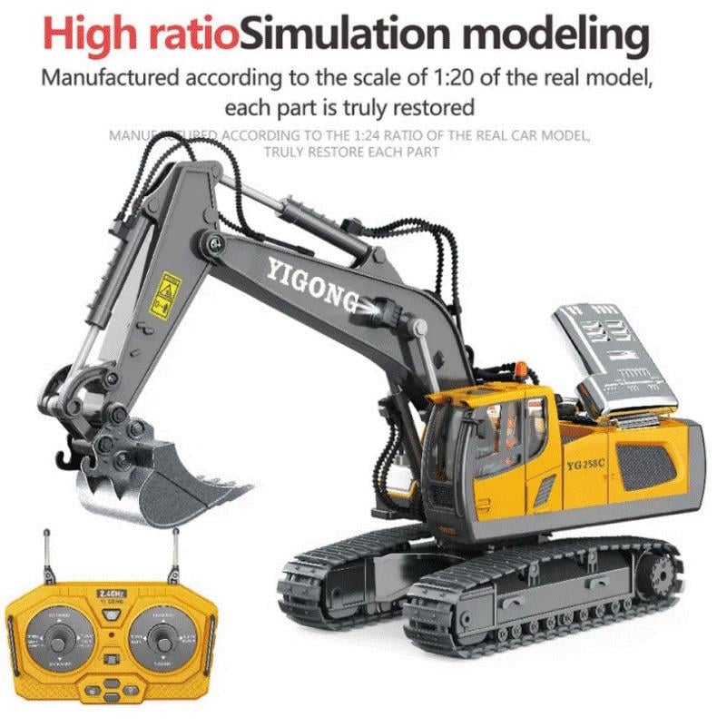 Екскаватор на радіокеруванні Yigong (2622979299) - фото 4 Екскаватор на радіокеруванні Yigong (2622979299) - фото 4