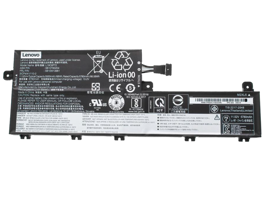 Аккумулятор для ноутбука Lenovo ThinkPad P15v Gen 2 5800 mAh 11,55V (147436)