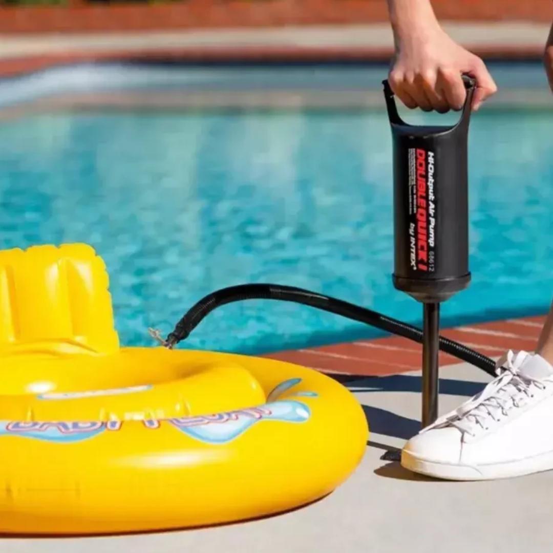 Насос ручной Intex для кроватей матрасов кругов и лодок 36 см (68614) - фото 3