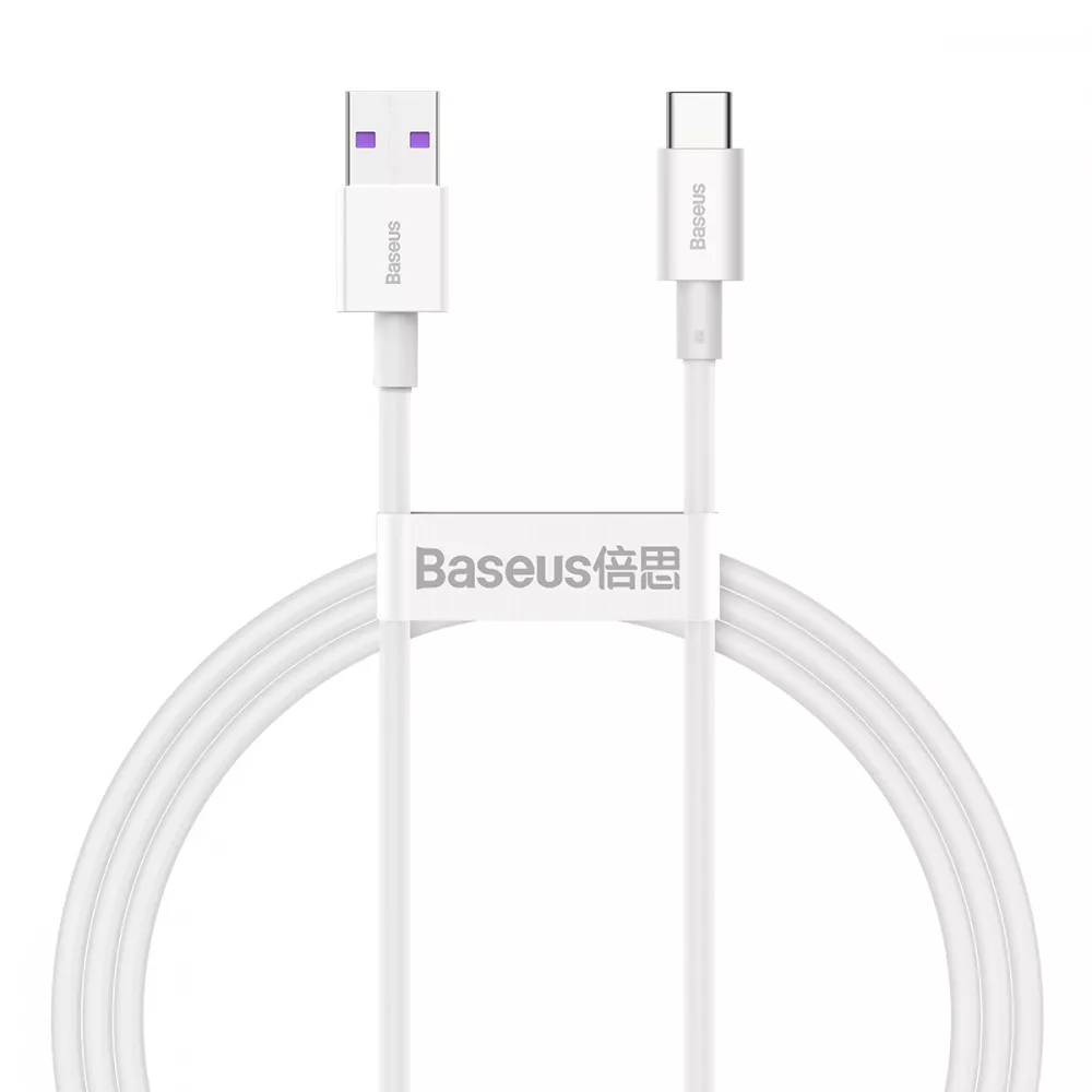 Кабель BASEUS Superior Series Fast Charging USB to Type-C CATYS-02 66 W 100 см White (547166)