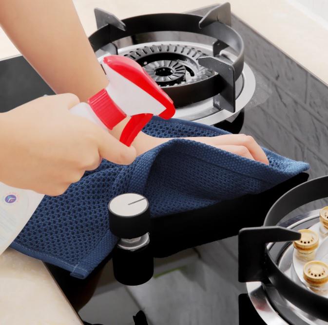 Набор кухонных полотенец Organic Premium 6в1 100% хлопок 34х34 см Синий (НПК0005) - фото 5