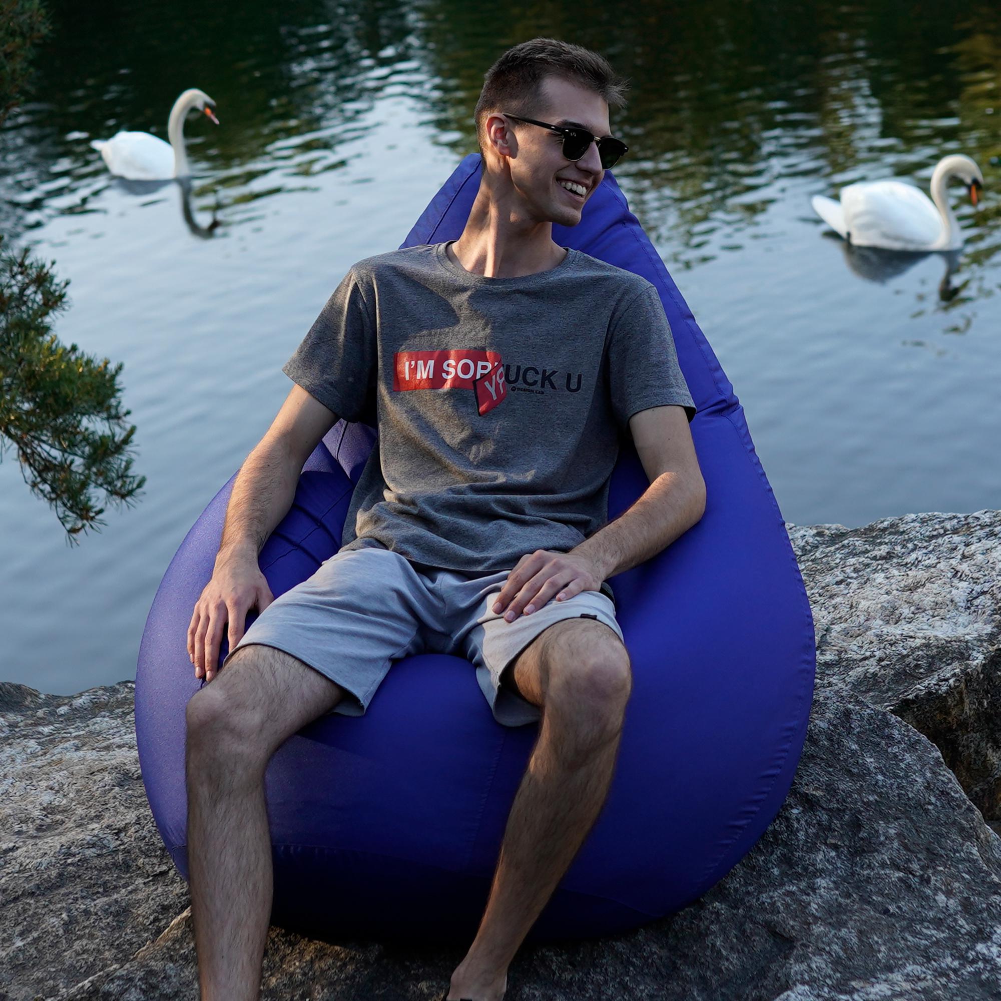 Кресло-мешок Студия Комфорта Груша оксфорд флекс 150х100 см Синий (901234) - фото 7 Кресло-мешок Студия Комфорта Груша оксфорд флекс 150х100 см Синий (901234) - фото 7