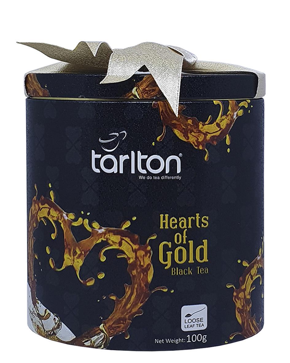 Чай Tarlton Hearts Of Gold Золотое Сердце Цейлонский Листовой 100 г Черный (53241)
