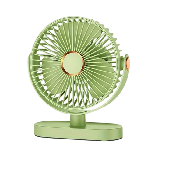 Настольный вентилятор 5 скорости LED-подсветка 4,5 Вт Салатовый (Z501)
