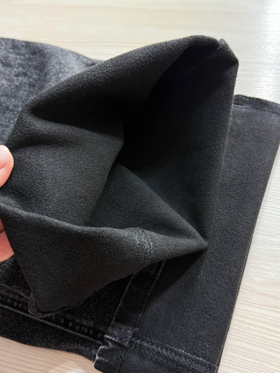 Джинси жіночі Vanver 82107 утеплені на флісі палаццо прямі р. 32 Чорний (5604) - фото 2