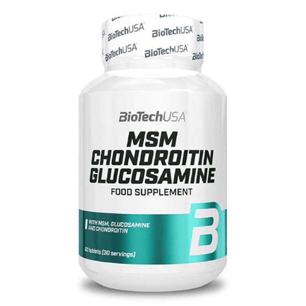 Глюкозамин хондроитин МСМ BioTech USA MSM Chondroitin Glucosamine 60 таблеток (21885-01)