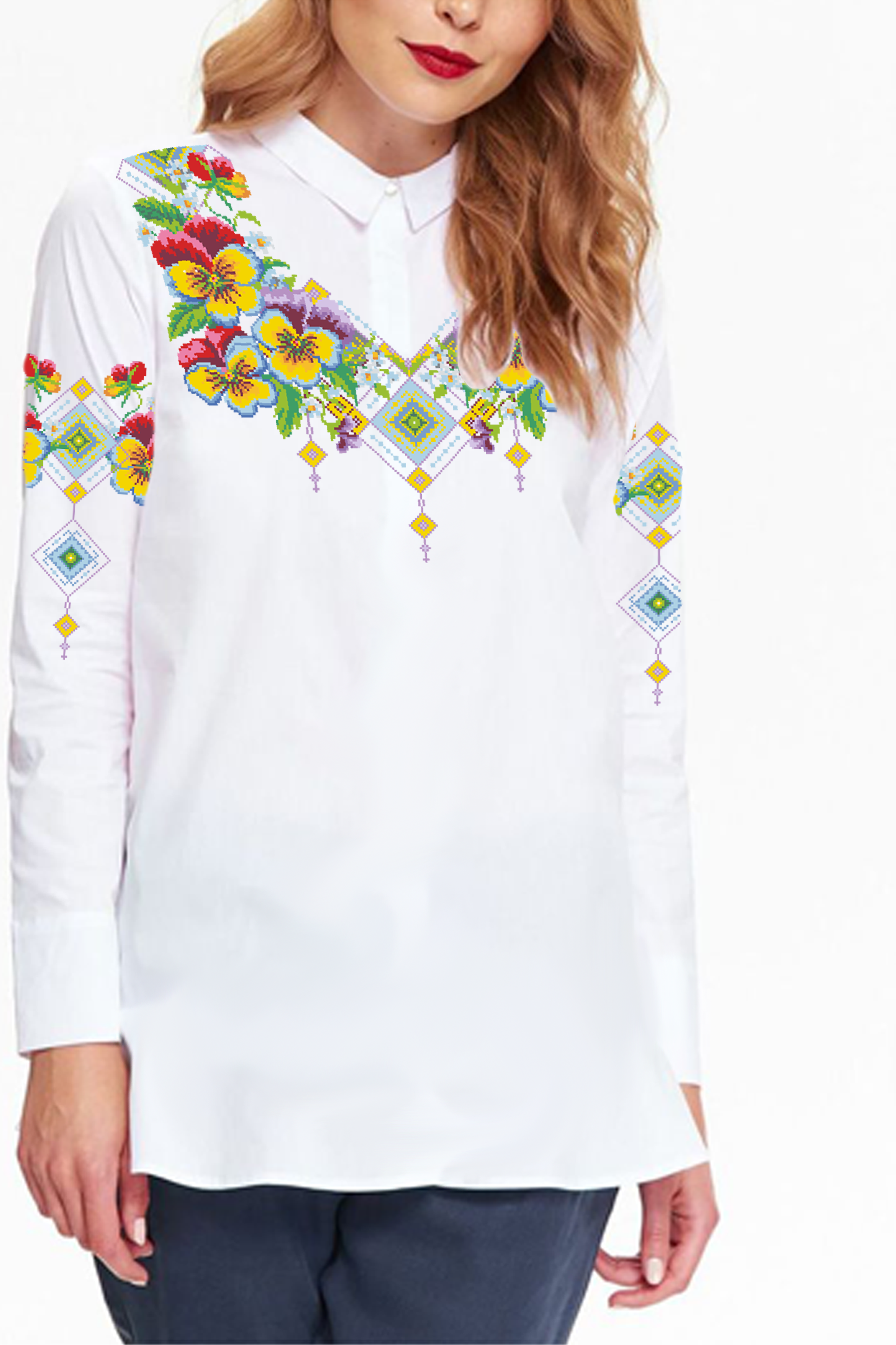 Заготовка для вишивки нитками або бісером габардин (СЖГ-185) Заготовка для вишивки нитками або бісером габардин (СЖГ-185)