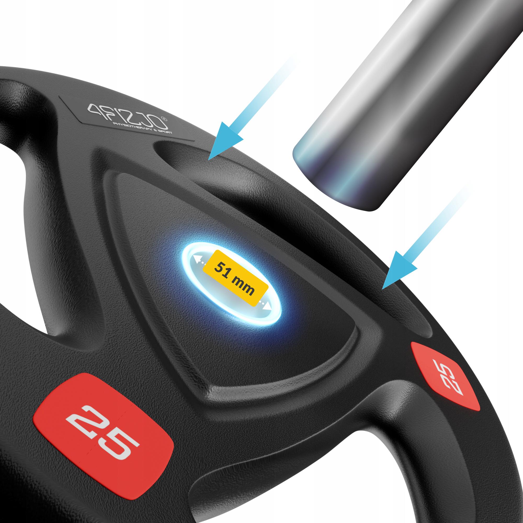 Диск олімпійський 4fizjo металевий/прогумований 1 шт. 25 кг 51 мм Black (P-5905973401302) - фото 8 Диск олімпійський 4fizjo металевий/прогумований 1 шт. 25 кг 51 мм Black (P-5905973401302) - фото 8