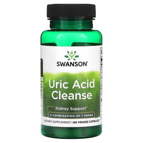 Здоровье мочевыводящих путей Swanson Uric Acid Cleanse 60 veg caps (SWU849)