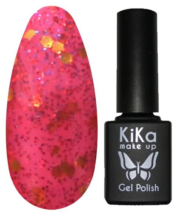Гель-лак Kika №149 с блестками 8,5 мл Красный (KGP-149)