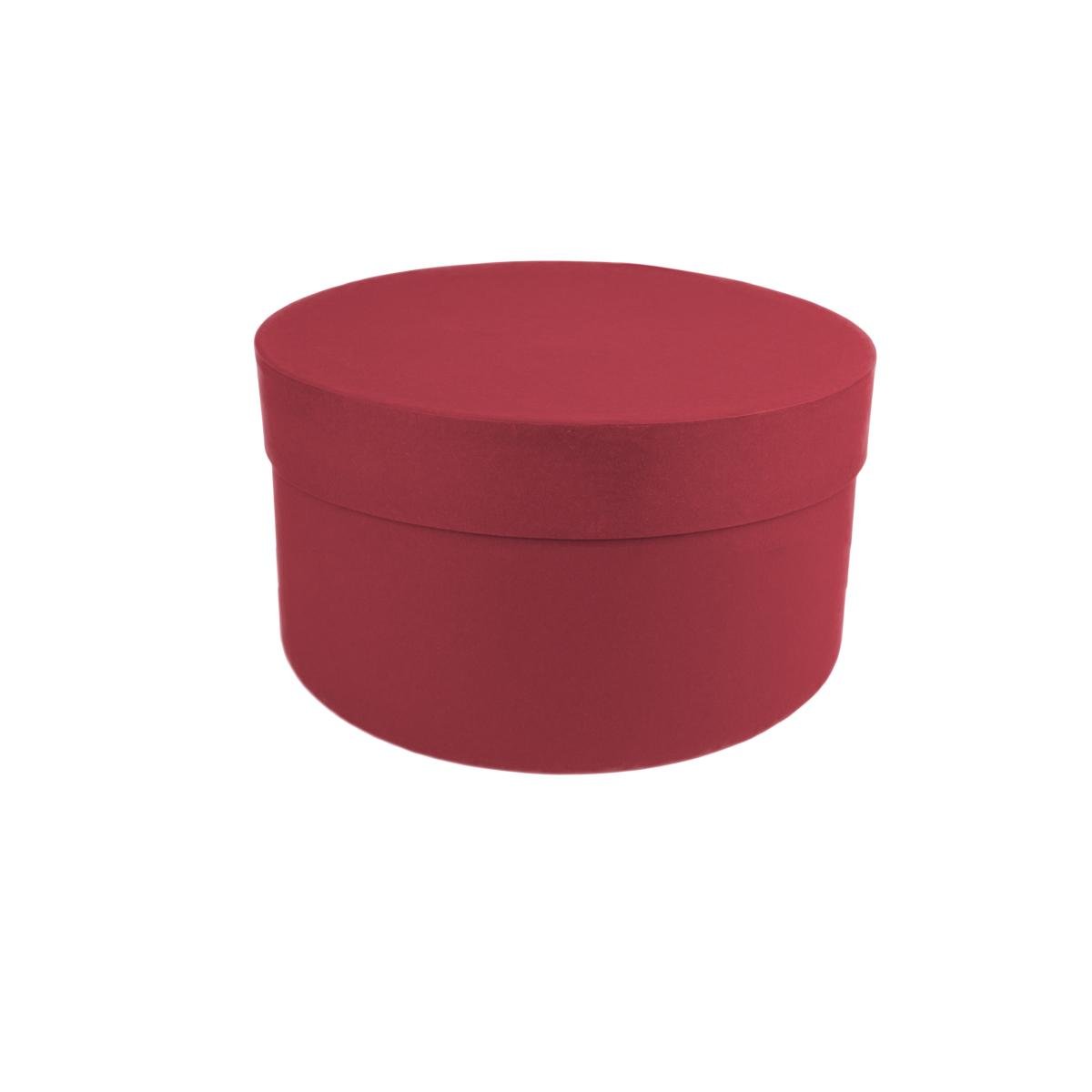 Коробка Perfectbox цилиндрическая матовая 10х20х20 см Бордовый (201015) - фото 1