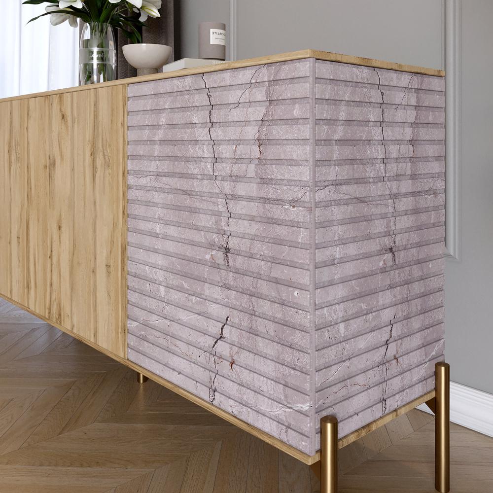 Комод закрытый в гостиную Lion Грей на черных металлических ножках 154x38x76,5 см Кашемир/Камень (000-000-2150) - фото 3 Комод закрытый в гостиную Lion Грей на черных металлических ножках 154x38x76,5 см Кашемир/Камень (000-000-2150) - фото 3