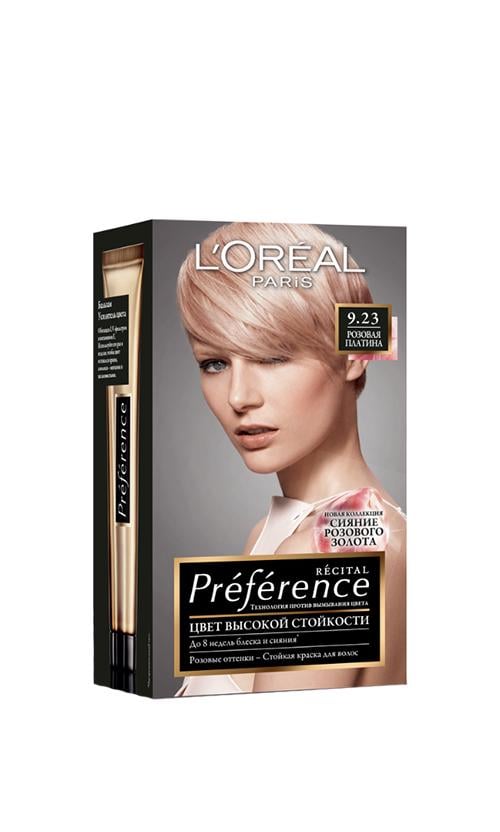 Фарба для волосся L'Oreal Paris Recital Preference 9,23 Рожева платина (24894)
