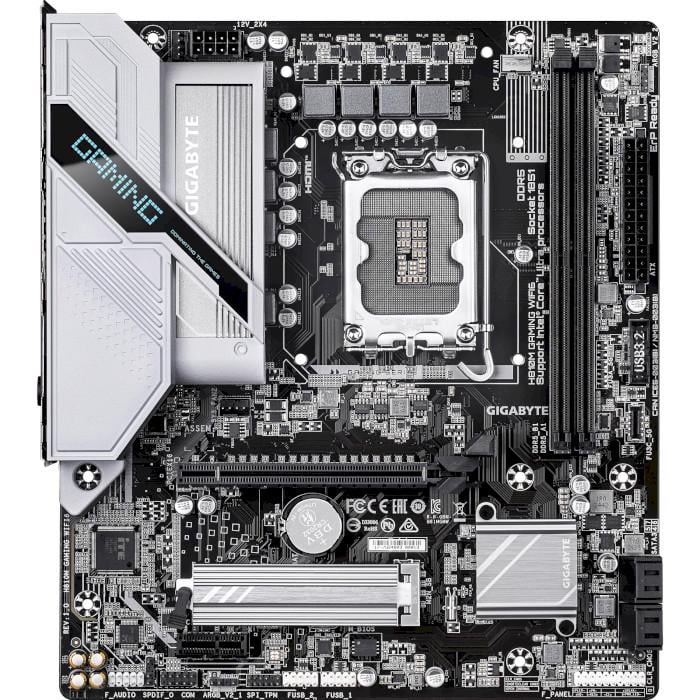 Материнська плата Gigabyte H810M GAMING WIFI6 Micro-ATX sLGA1851 Intel H810 2xDDR5 M.2 4xSATA DP HDMI 2.5 GbE Black (35227019)