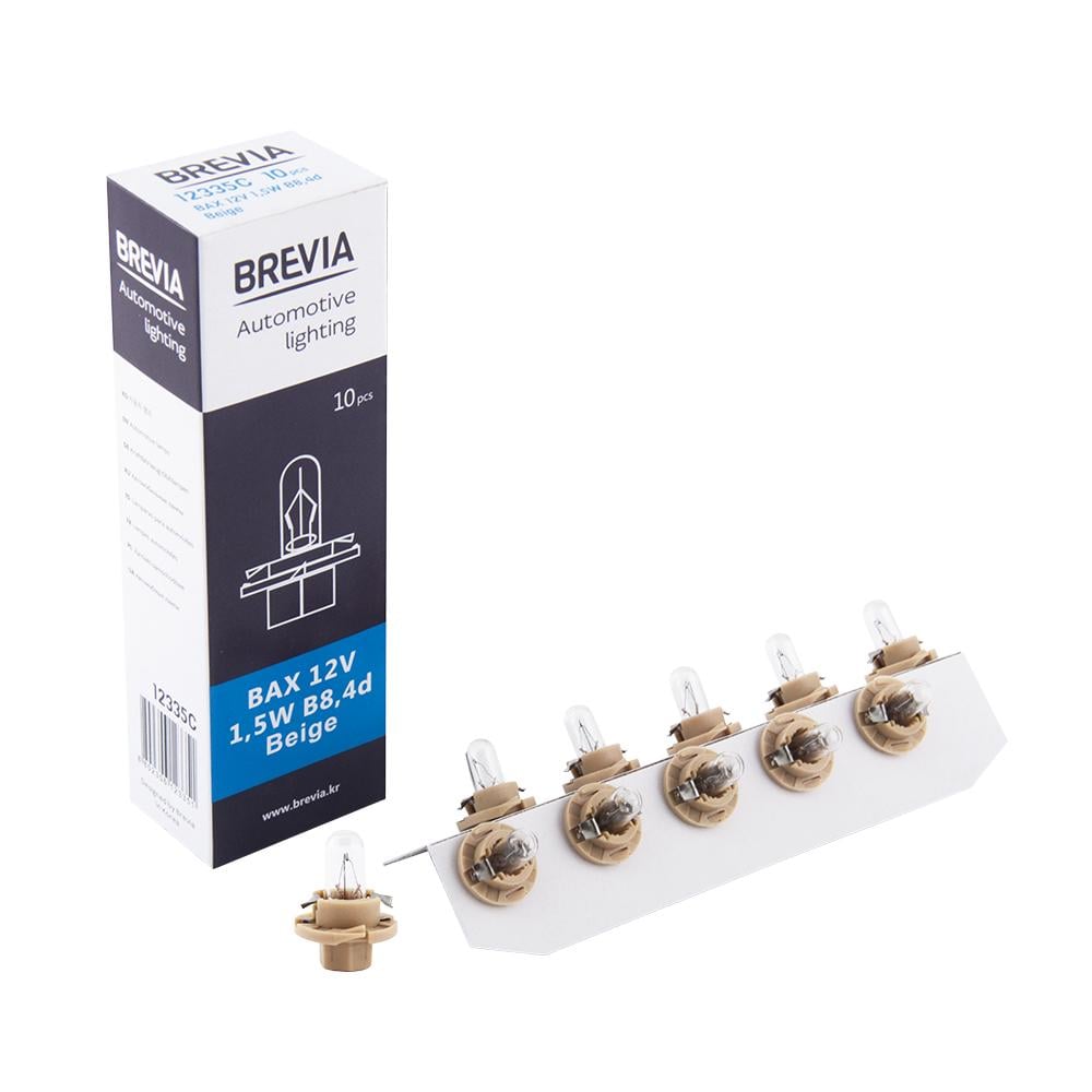Автолампа галогенная Brevia W1,5W 12V