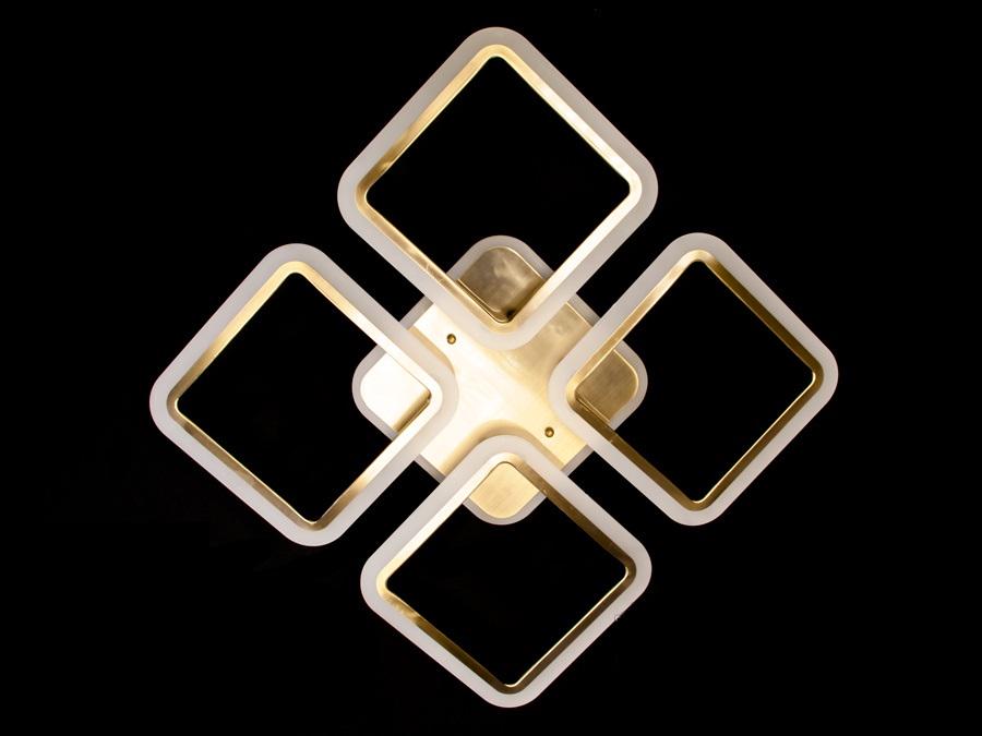 Люстра світлодіодна Sirius LI8822/4A MATT GOLD RGB 112 W 8 W акрилова