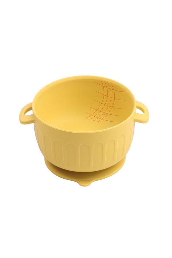 Детская тарелка глубокая HOME MA-4911 15х11,8х5,7 см силиконовая на присоске