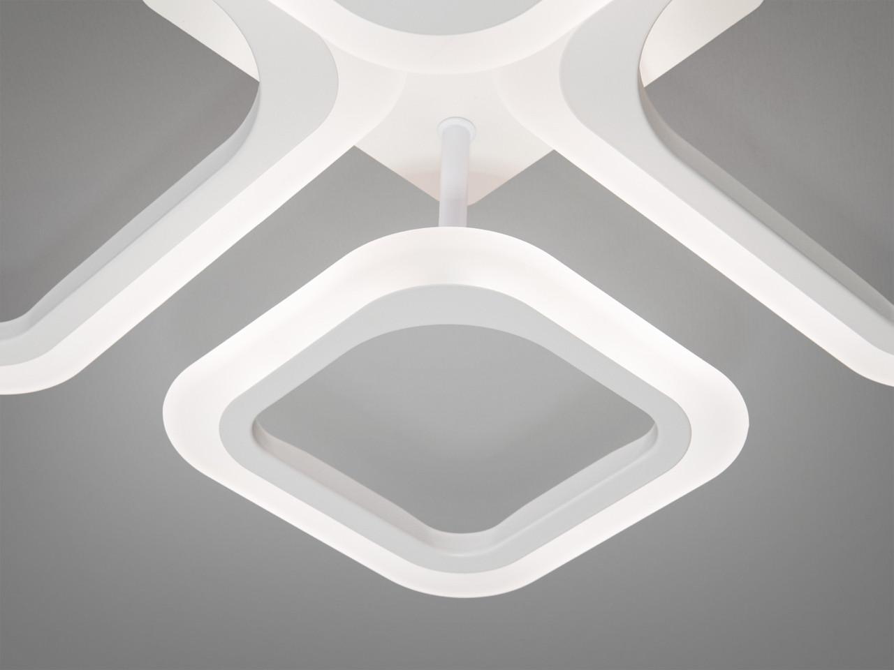 Люстра LED в детскую с димером A8060-2+2WHDIM-LS 52W на 8 м2 Белый (2580315122) - фото 5