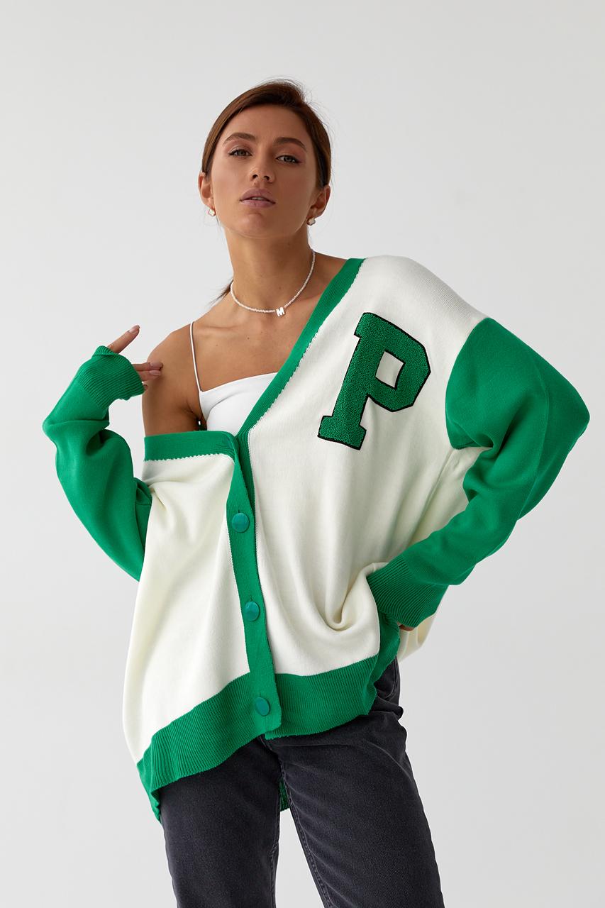 Кардиган подовжений M Зелений (9528089) Кардиган подовжений M Зелений (9528089)