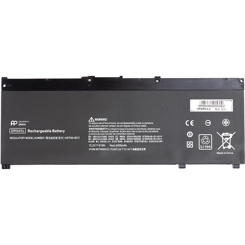 Аккумулятор Power для ноутбуков HP Omen 15 2017 SR04XL 15,2V 4000 mAh (2477884992)