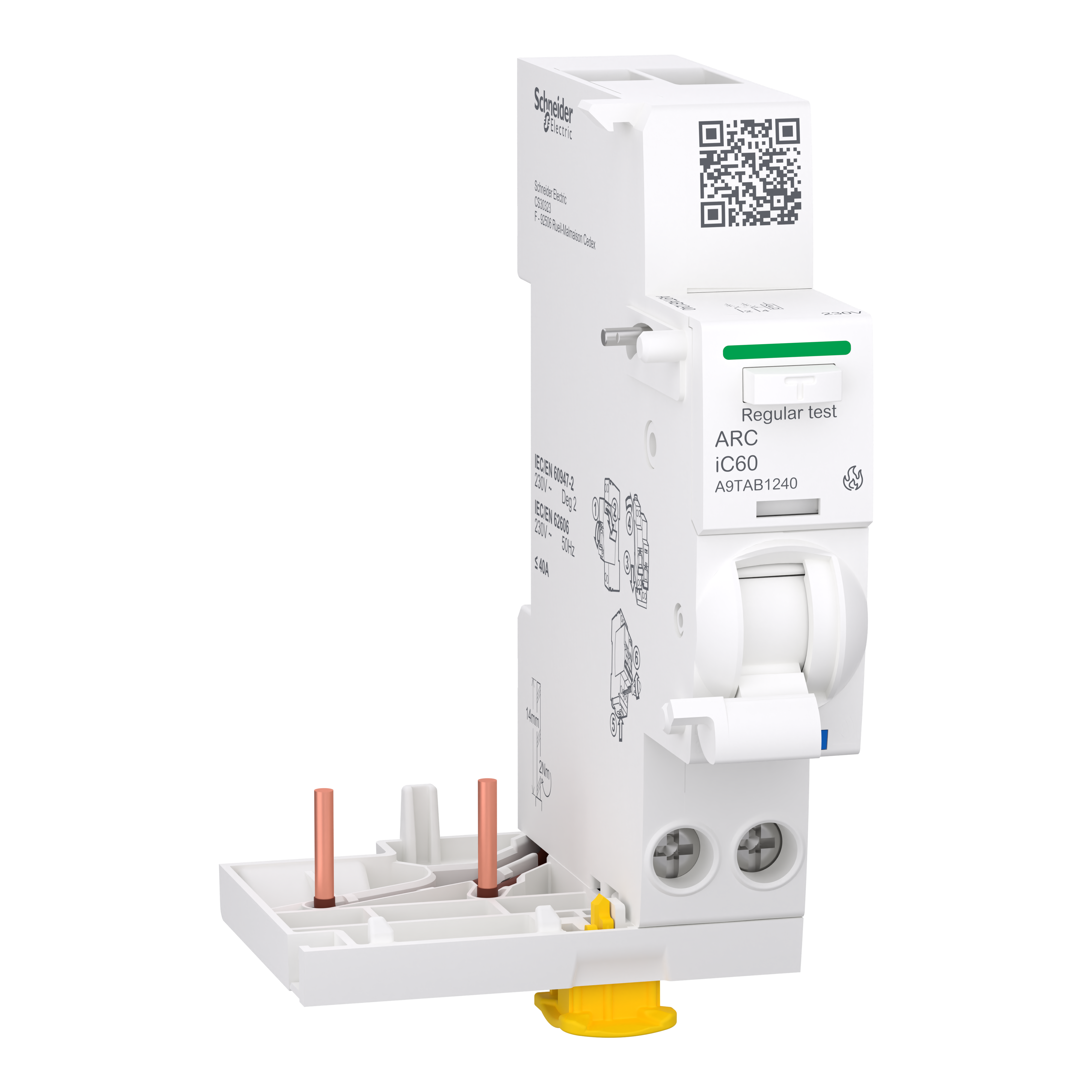 Блок защиты от дугового замыкания Schneider Electric Acti9 ARC iC60 2P 40A (A9TAB1240)