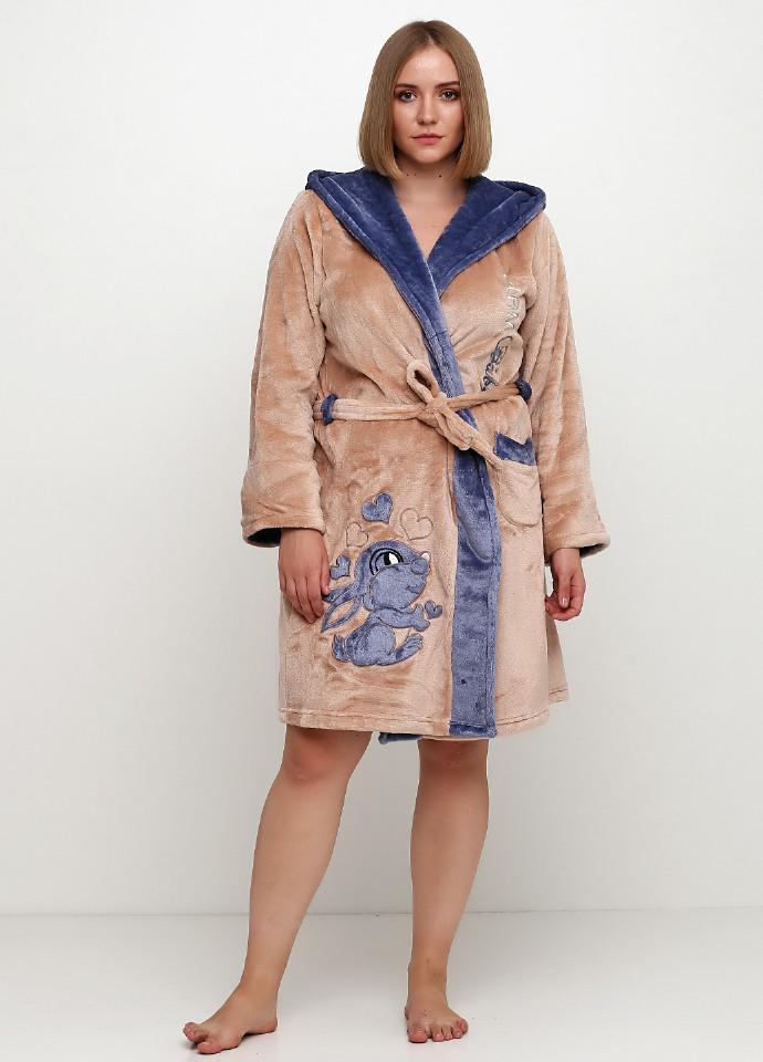 Халат Wild Love L Кофейный (102-15)