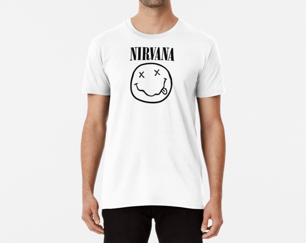 Футболка мужская Stedman с принтом Nirvana XXXL Белый (ПН98-12)