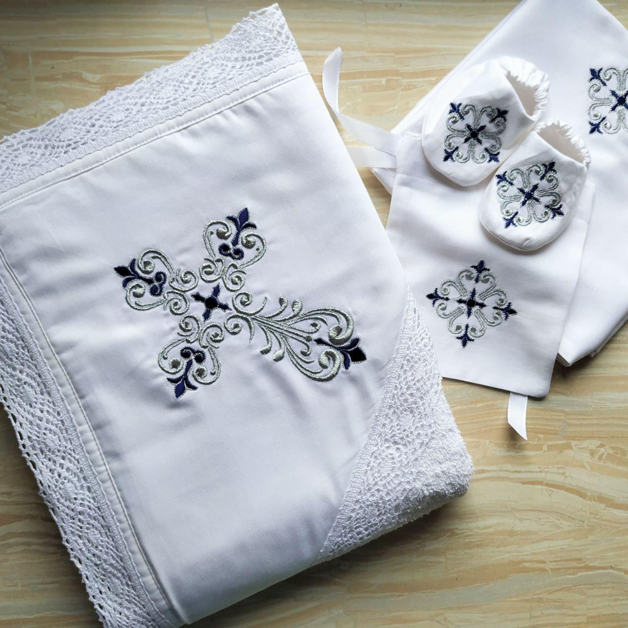 Набор для крещения именной Светлая любовь махровая крыжма/мешочек для локона/мешочек для хранения (2176096362) - фото 5 Набор для крещения именной Светлая любовь махровая крыжма/мешочек для локона/мешочек для хранения (2176096362) - фото 5