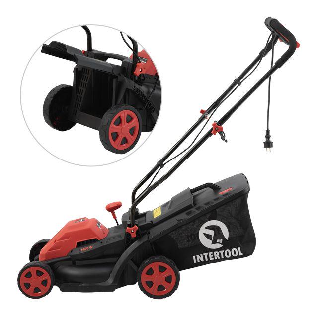 Газонокосарка електрична Storm Intertool 1,4 кВт 230 В 50 Гц 3300 об/хв ширина захвату 340 мм висота зрізу 30-80 мм контейнер 35 л (WT-2264) - фото 5 Газонокосарка електрична Storm Intertool 1,4 кВт 230 В 50 Гц 3300 об/хв ширина захвату 340 мм висота зрізу 30-80 мм контейнер 35 л (WT-2264) - фото 5