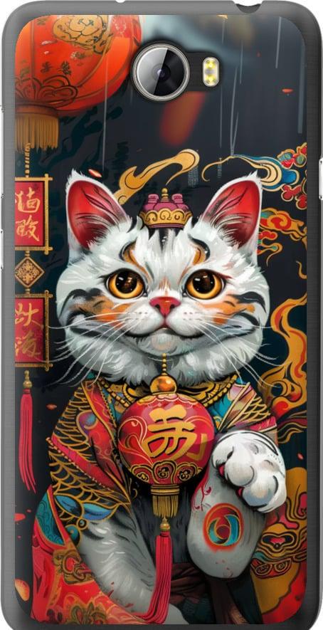 Чохол на Huawei Y5 II China Cat v2 (6135t-496-42517) Чохол на Huawei Y5 II China Cat v2 (6135t-496-42517)