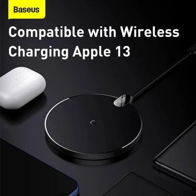 Зарядное устройство беспроводное BASEUS Digital LED Display Gen 2 Wireless Charger 15W Black (CCED000001) - фото 8