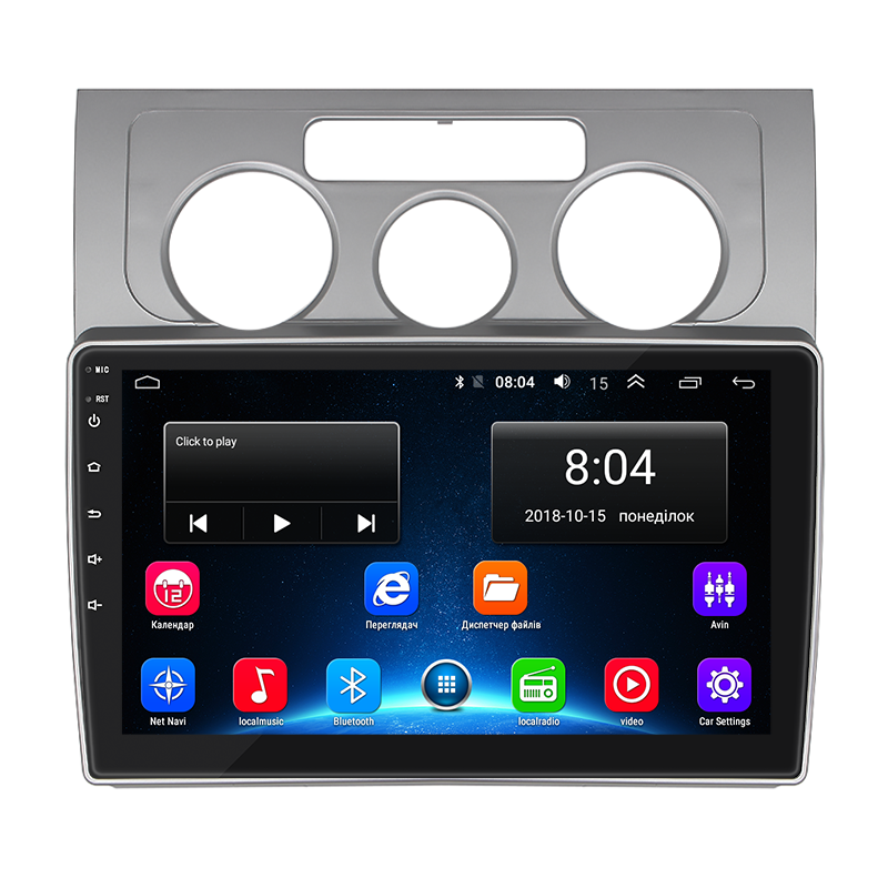 Магнитола штатная 10" Lesko для Volkswagen Caddy III 2004-2010 2/32Gb Wi-Fi GPS Base