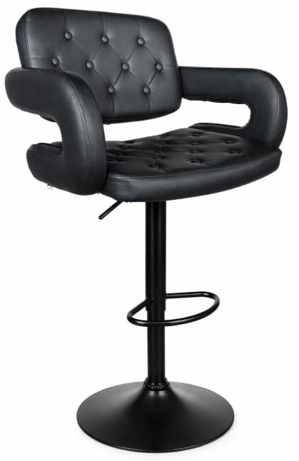 Барный стул со спинкой Bonro B-064 Черный (7282)
