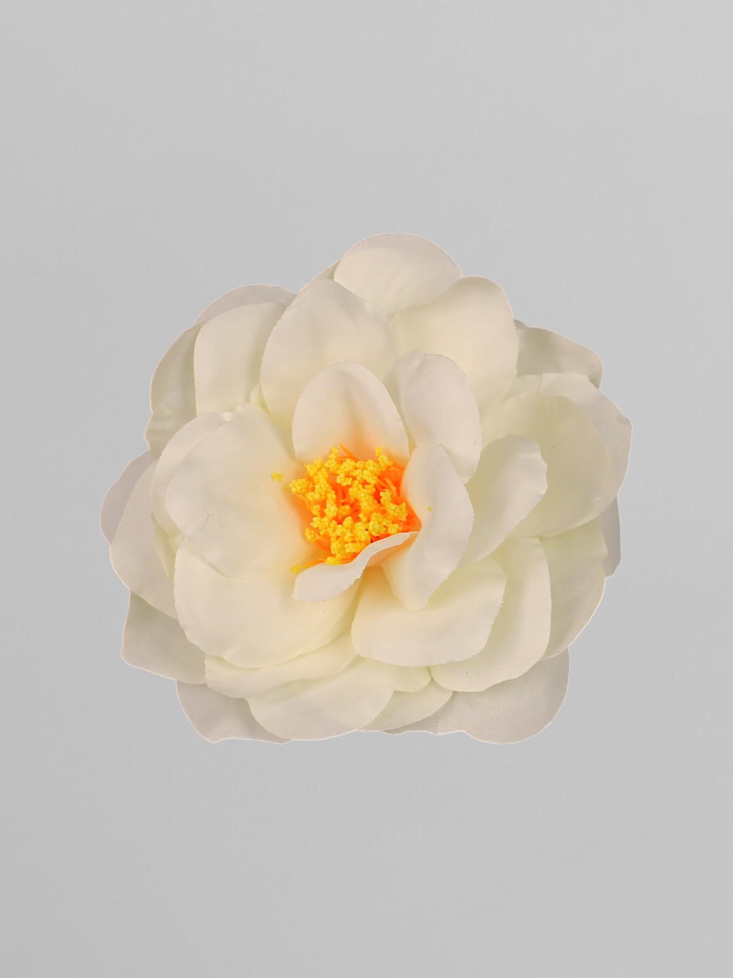 Головка искусственной чайной розы 10 см Айвори (К02149)