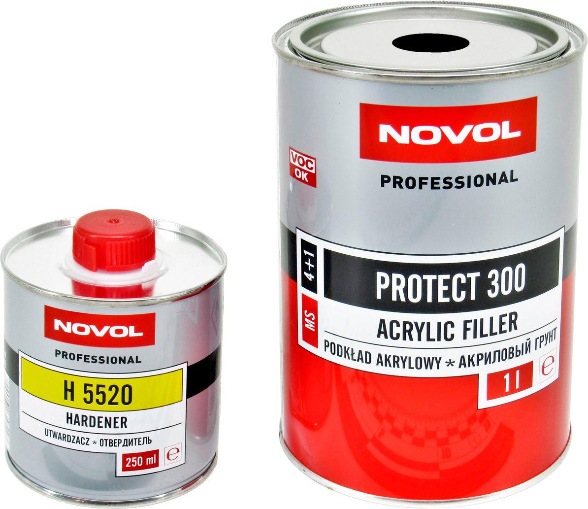 Грунт NOVOL MS PROTECT 300 4+1 1 л 0,25 л Чорний (37041)