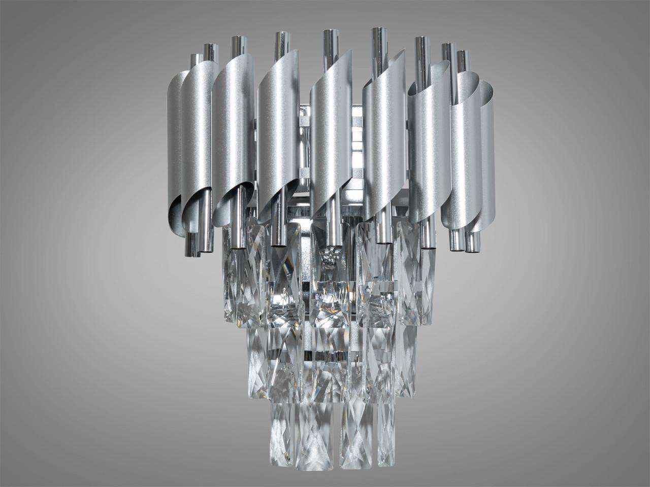 Светильник настенный EcoLed хрустальный 9001-2W-SL+CH Золотой