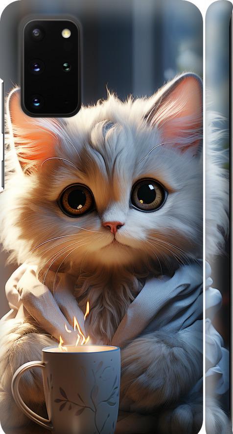 Чохол на Samsung Galaxy S20 Plus Білий кіт (5646m-1822-42517)