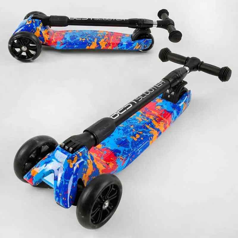 Самокат трехколесный складной Best Scooter 82-961 MAXI 69-90 см - фото 2