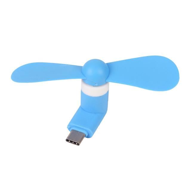 Вентилятор для смартфона и всех устройств с портом type-C Clefers Синий