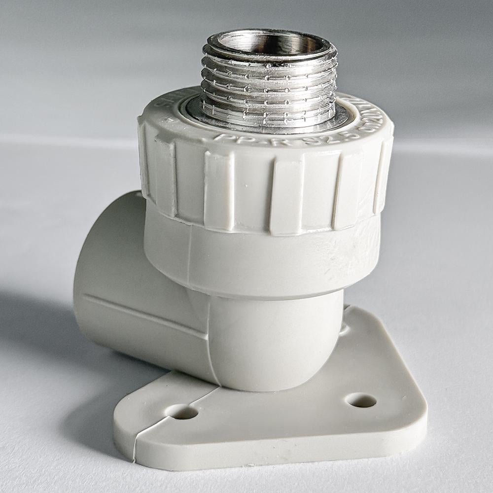 Кут монтажний PP-R SANTAN 20х1/2" із зовнішнім різьбленням (60643) - фото 3 Кут монтажний PP-R SANTAN 20х1/2" із зовнішнім різьбленням (60643) - фото 3