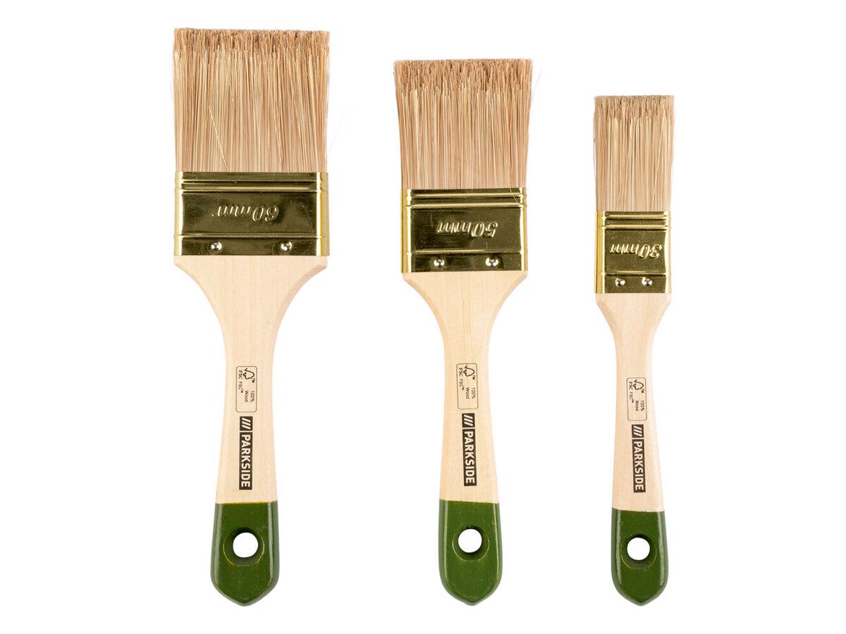 Кисти малярные PARKSIDE 3 шт. 30/50/60 мм (N1-00974)