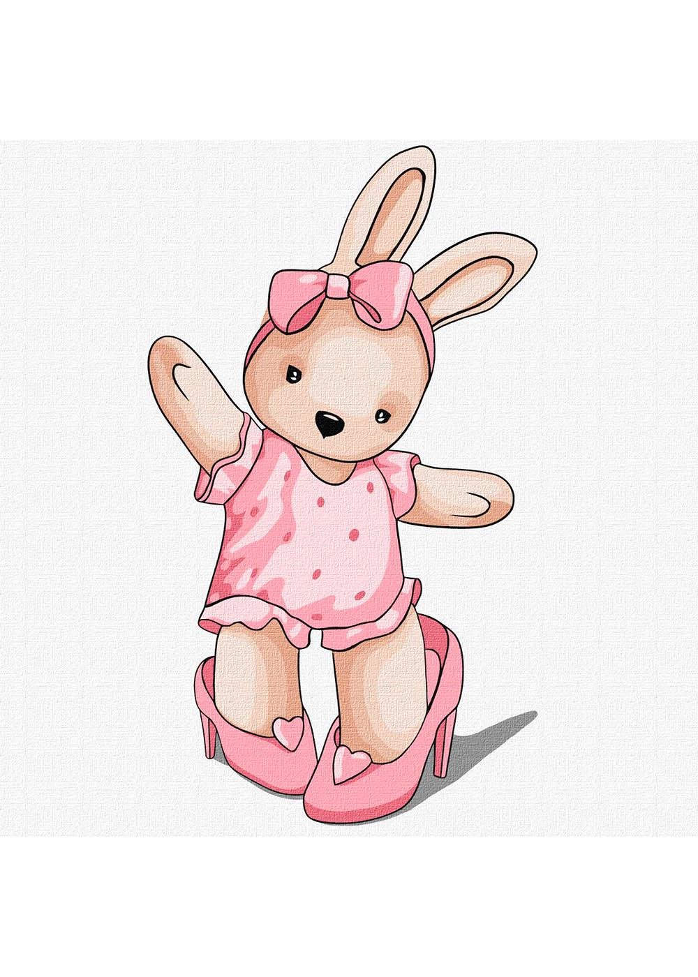 Картина по номерам Ideyka Маленькая модница 25х25 см (KHO6116)