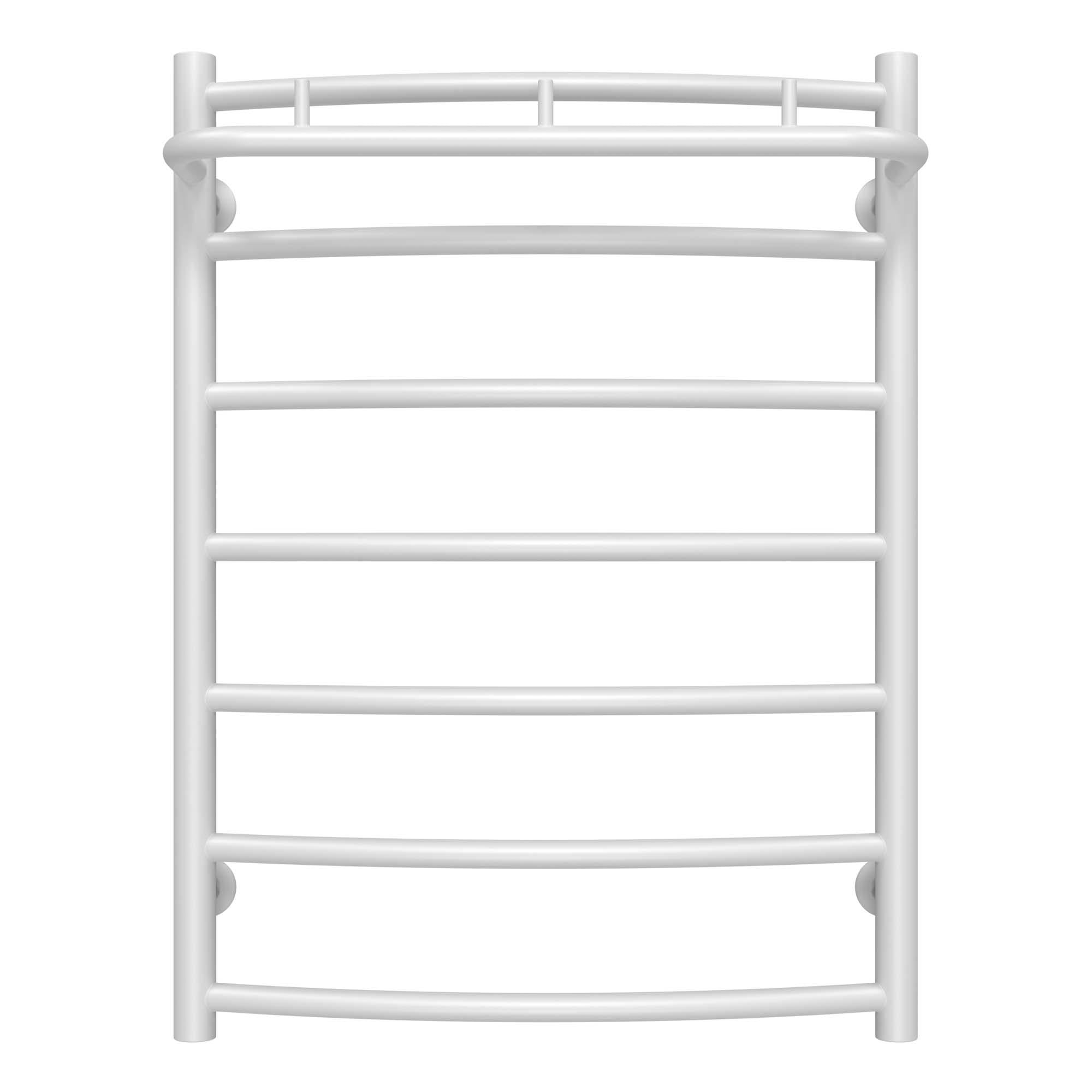 Полотенцесушитель водяной Deffi Классик N П7 нижнее подключение нержавеющая сталь 500х700 мм Белый (C.KN.70.50.7.W.A)