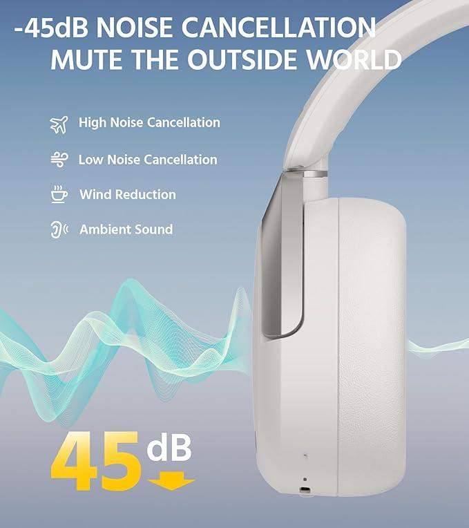 Навушники бездротові Edifier з активним шумопоглинанням Bluetooth V5.4 - фото 3 Навушники бездротові Edifier з активним шумопоглинанням Bluetooth V5.4 - фото 3